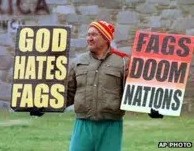 God hates fags